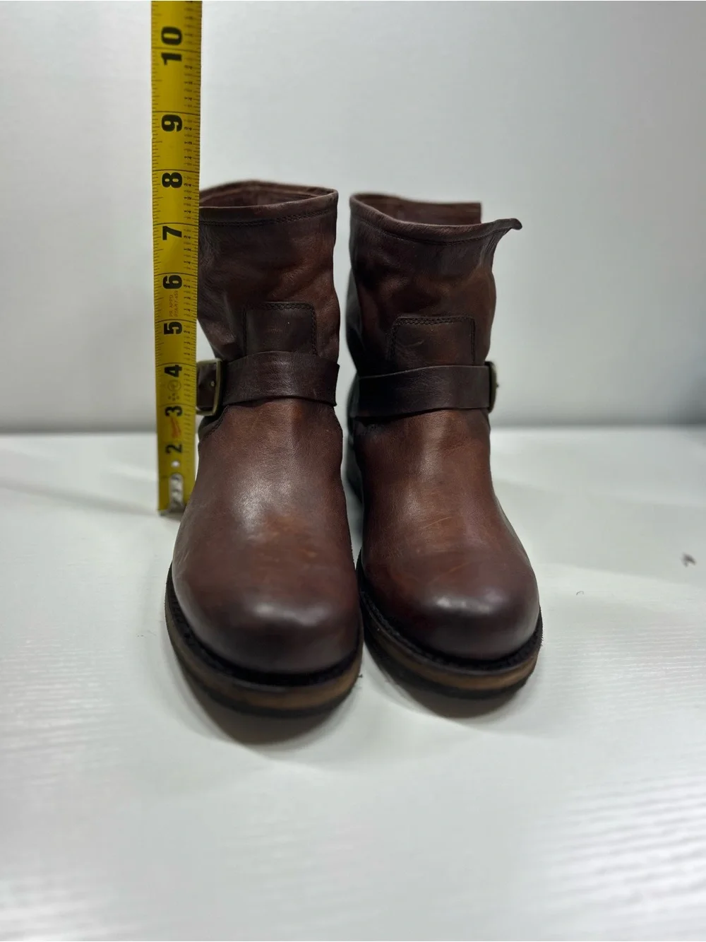 Frye Veronica Bootie Women's Brown Leather Buckle Ankle